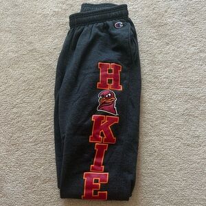 Champion Virginia tech cuffed sweatpants size M
